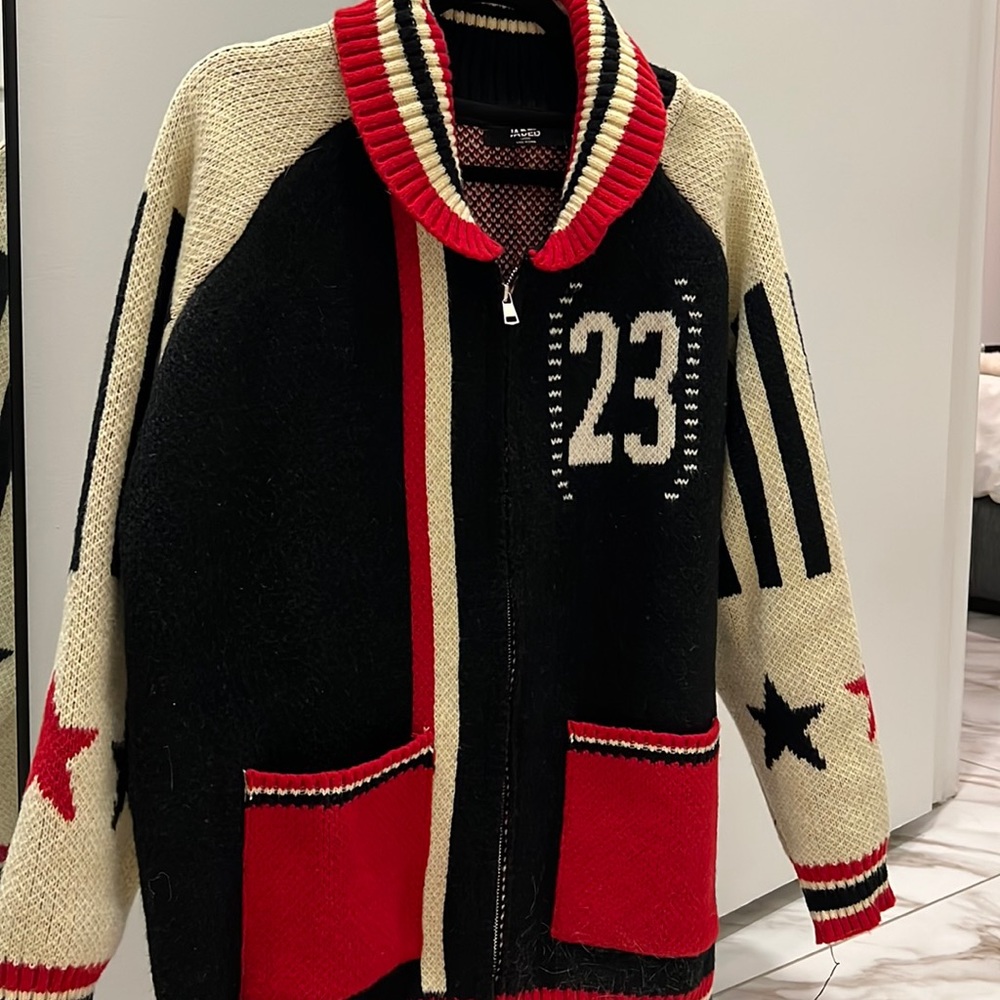 Jaded Ldn TEAM 23 KNITTED ZIP THROUGH